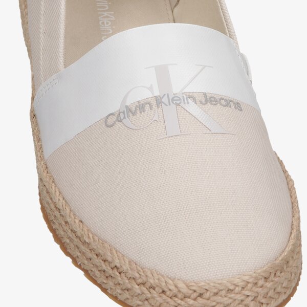 Damskie espadryle CALVIN KLEIN ESPADRILLES 1 yw0yw00576acf kolor beżowy