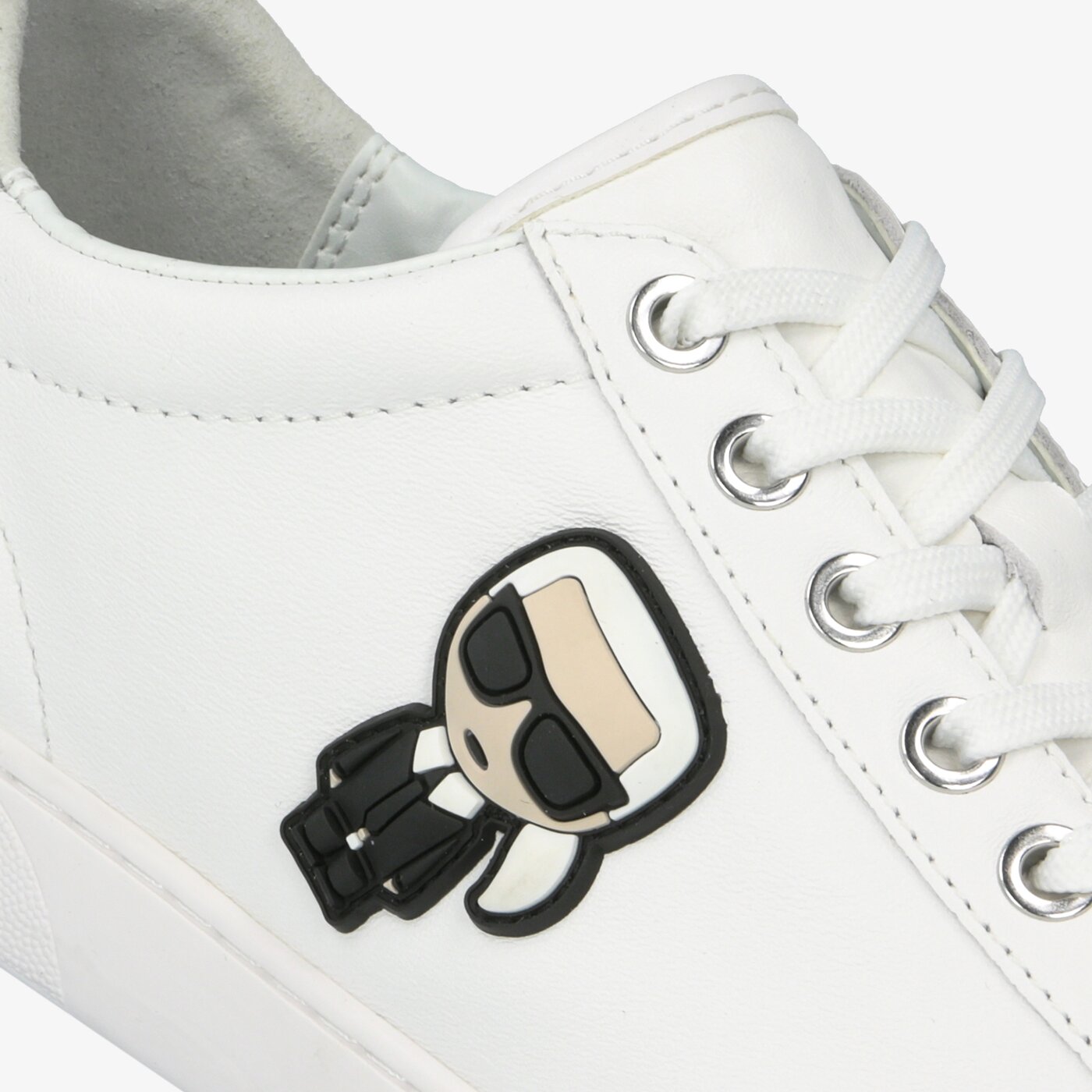 Damskie sneakersy (buty) KARL LAGERFELD KUPSOLE II KARL IKONIC LO LACE kl6123001s kolor biały