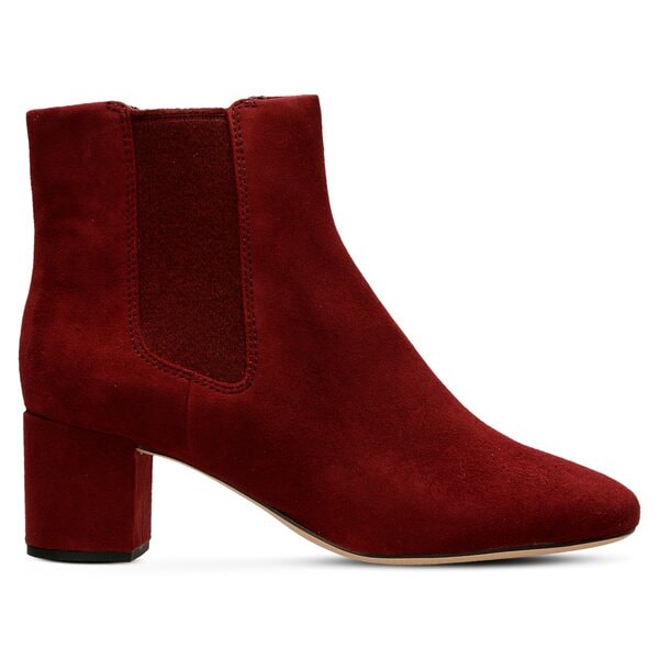 Damskie botki / sztyblety CLARKS ORABELLA ANNA 26128113 kolor bordowy
