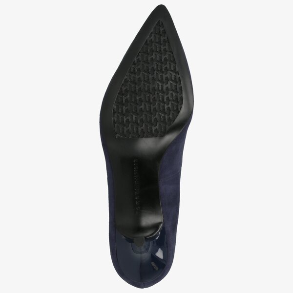 Damskie szpilki / czółenka TOMMY HILFIGER ELEVATED TH HARDWARE PUMP fw0fw04585db9 kolor granatowy