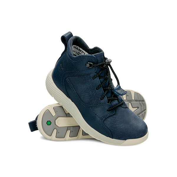 Dziecięce sneakersy (buty) TIMBERLAND FLYROAM LEATHER HIKER a1j5x kolor granatowy