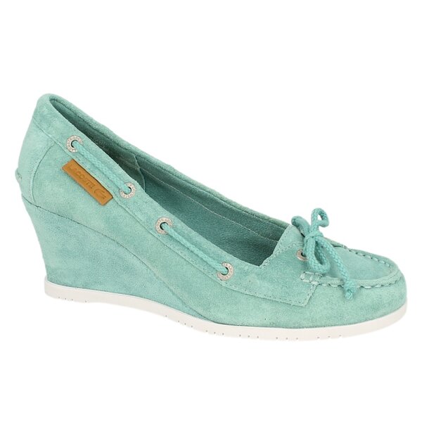 Damskie mokasyny i półbuty LACOSTE CORBON MID WEDGE 2 727srw1227067 kolor zielony