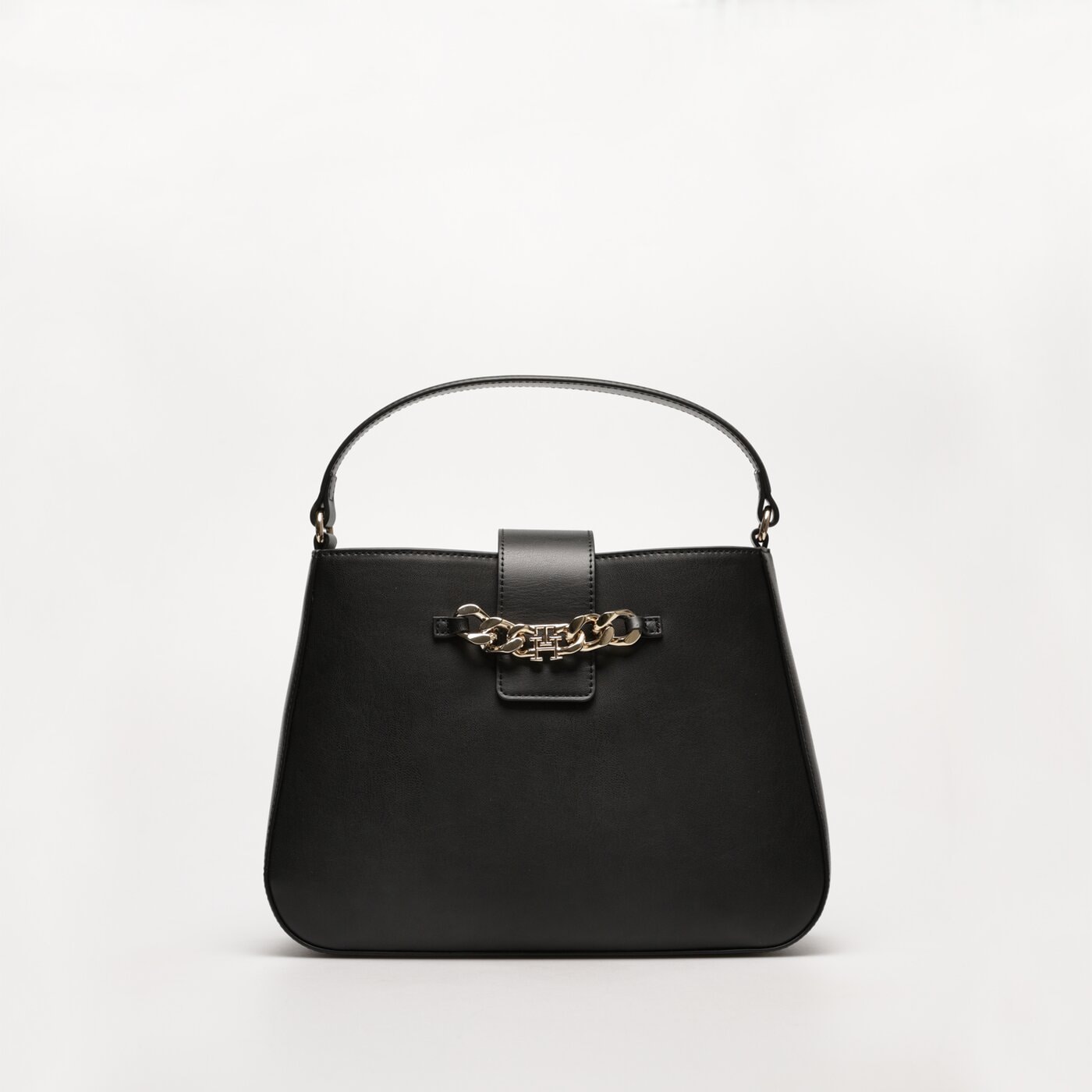 Damska torebka TOMMY HILFIGER TOREBKA TH LUXE SATCHEL aw0aw15606bds kolor czarny