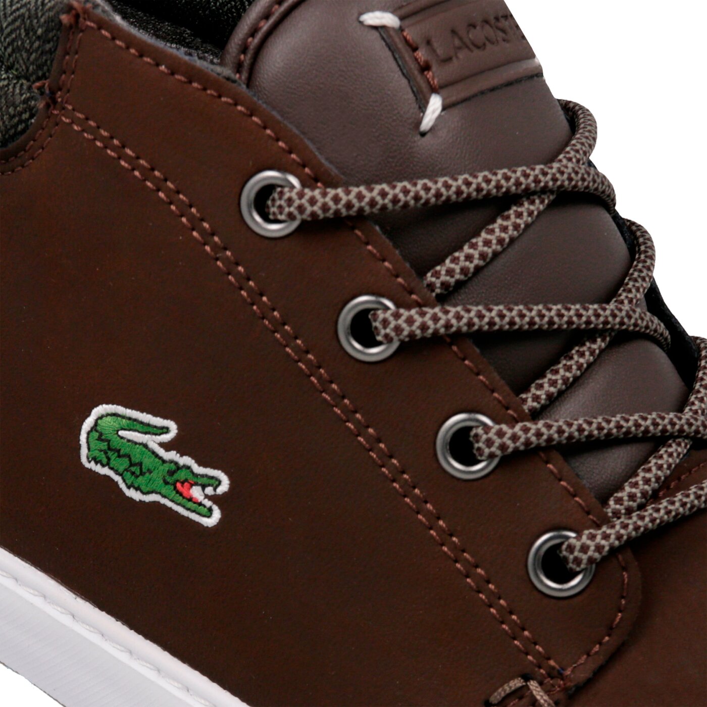 Męskie trampki LACOSTE AMPTHILL TERRA 318 1 736cam00052n7 kolor brązowy