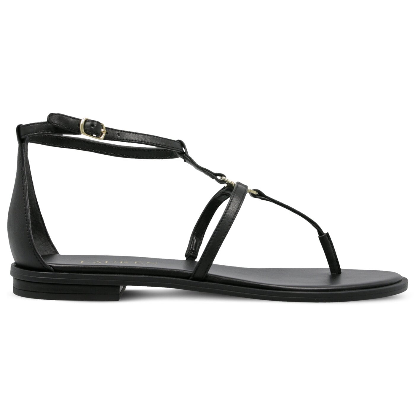 Damskie sandały LAUREN RALPH LAUREN NALAINE SANDALS CASUAL 802740038001 kolor czarny