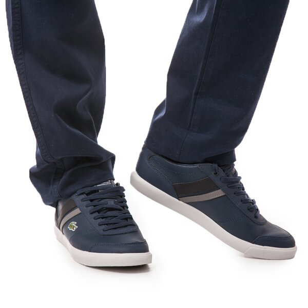 Męskie sneakersy (buty) LACOSTE COMBA PRI  729spm00142n1 kolor granatowy