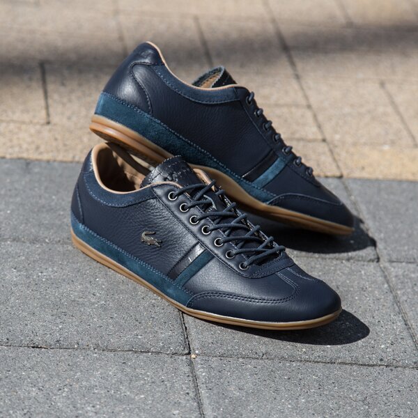 Męskie sneakersy (buty) LACOSTE MISANO 36  730srm0015003 kolor granatowy