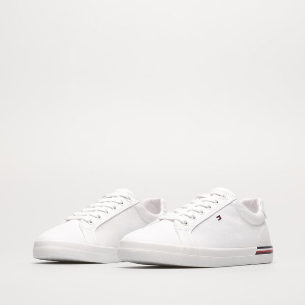 Damskie półbuty TOMMY HILFIGER ESSENTIAL STRIPES SNEAKER fw0fw06954ybs kolor biały