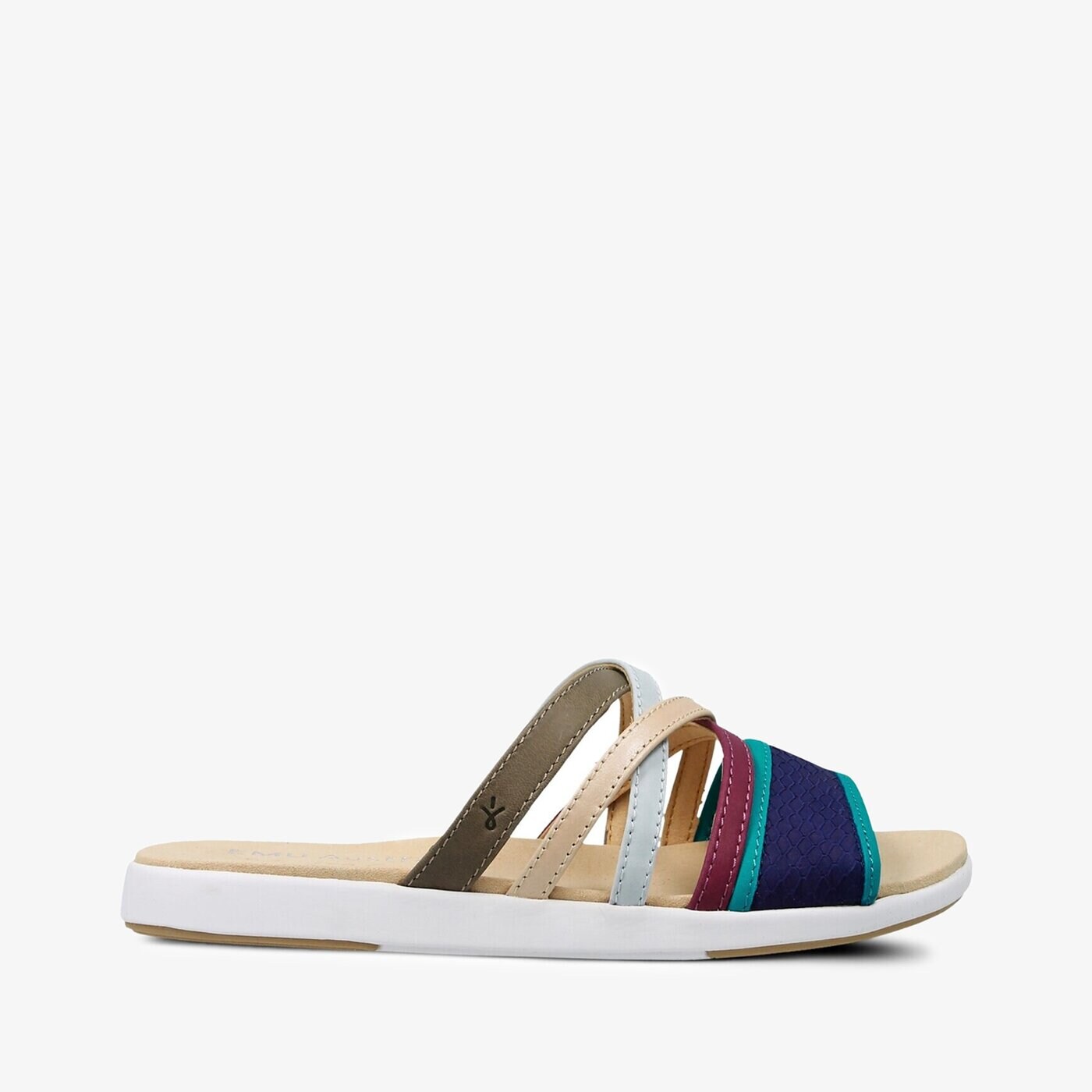 Damskie klapki EMU AUSTRALIA JIMBLE OCEAN BLUE  w11684oceanblue kolor beżowy