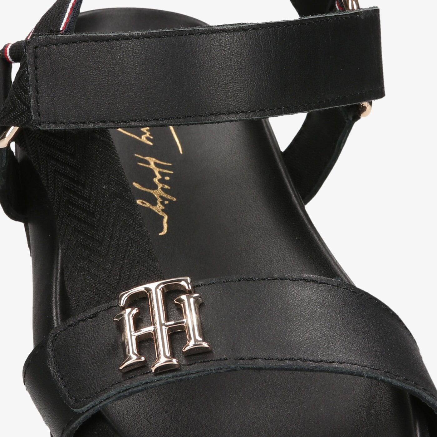 Damskie sandały TOMMY HILFIGER TH HARDWARE SPORTY SANDAL fw0fw06231bds kolor czarny