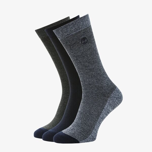 Męskie skarpetki TIMBERLAND SKARPETY 3PP MARLED RIBBED CREW tb0a1eqk4511 kolor granatowy