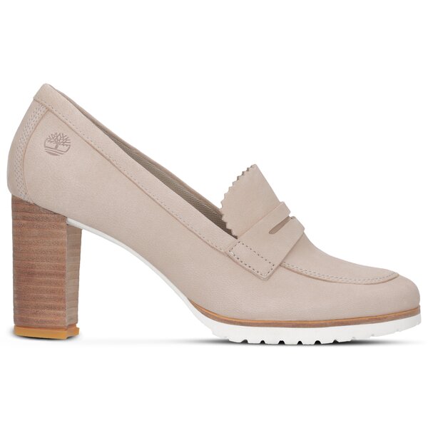 Damskie szpilki / czółenka TIMBERLAND LESLIE ANNE MOCASSIN PUMP a1piy kolor beżowy