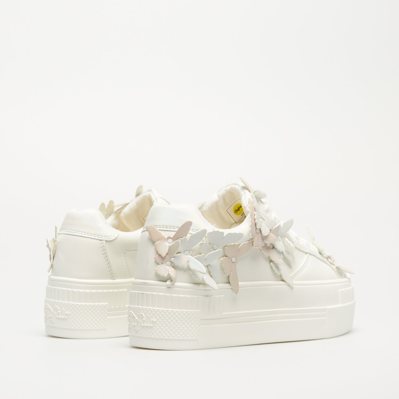 Damskie trampki BUFFALO PAIRED BUTTERFLY 1636137 kolor biały