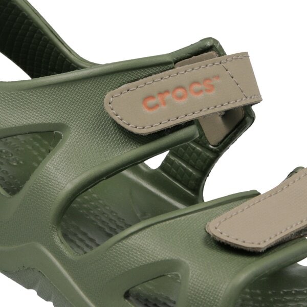 Dziecięce sandały / klapki CROCS SWIFTWATER RIVER SANDAL K 204988309i kolor khaki