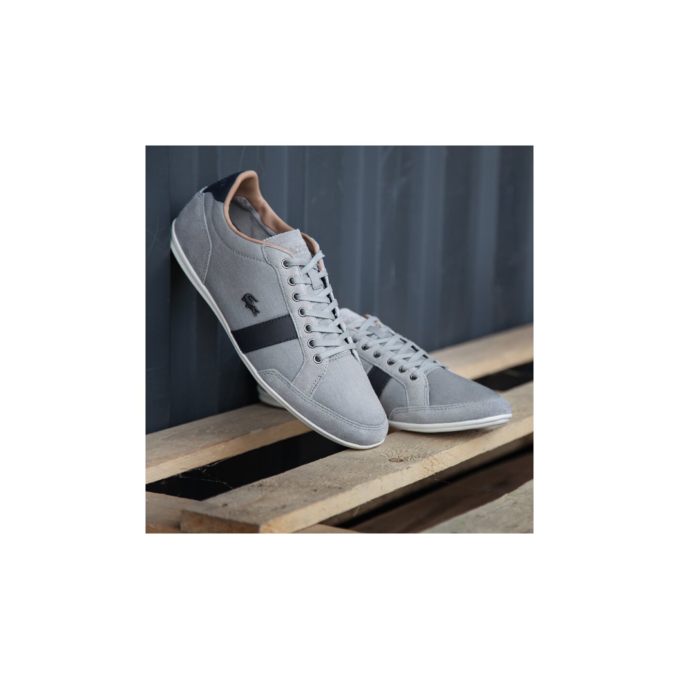 Męskie sneakersy (buty) LACOSTE ALISOS 22  729srm2413007 kolor szary