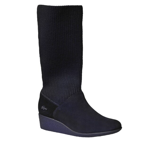 Damskie kozaki LACOSTE BELLEMARE 722clw1191120 kolor granatowy