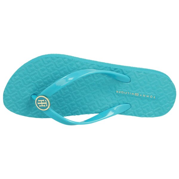 Damskie klapki TOMMY HILFIGER M1285ONICA 33R fw56820726497 kolor niebieski