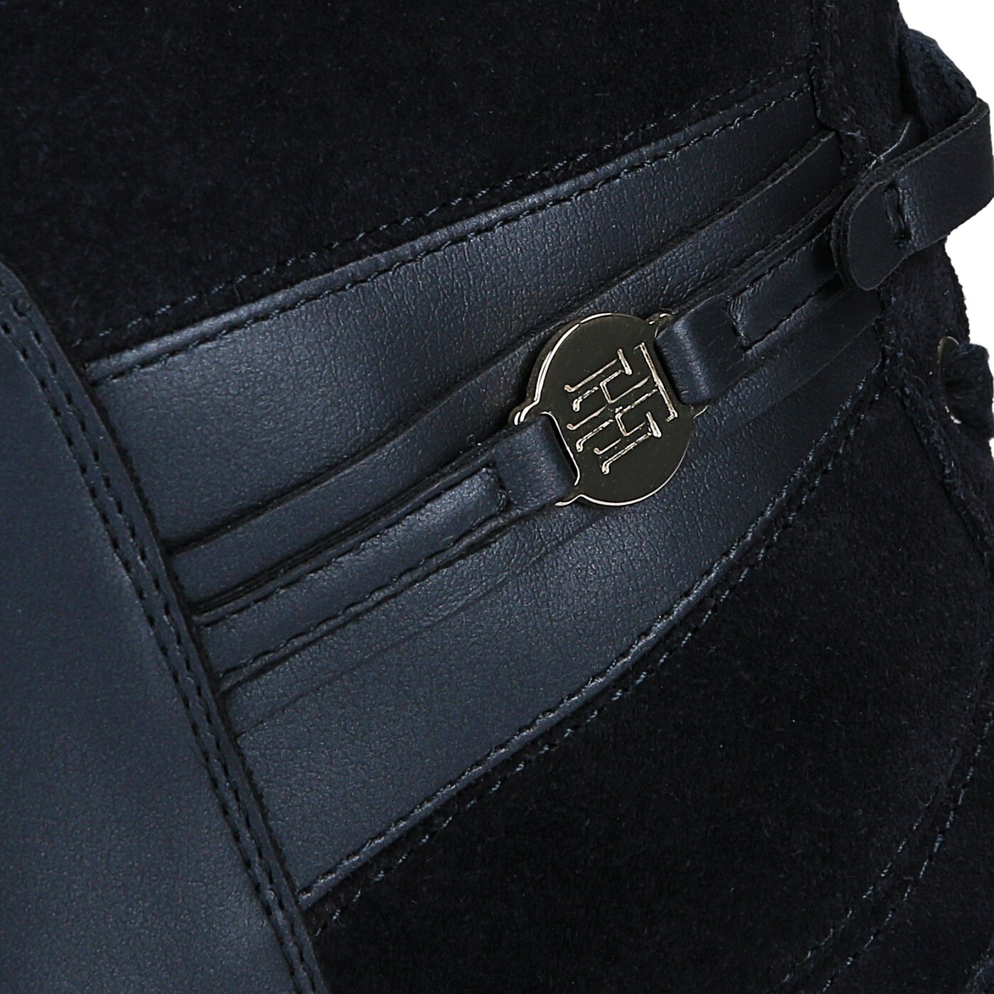 Damskie buty za kostkę TOMMY HILFIGER S1285EBILLE 19C fw56821696403 kolor granatowy