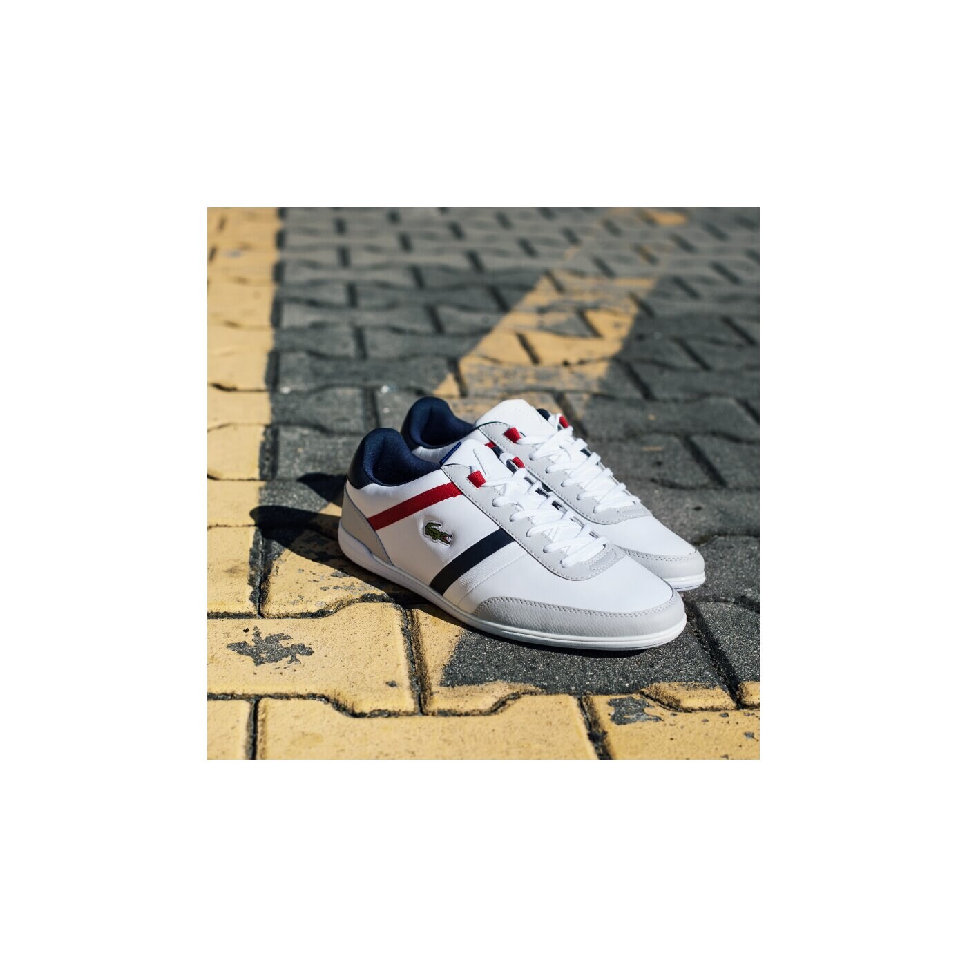 Męskie sneakersy (buty) LACOSTE GIRON TCL  730spm001421g kolor biały