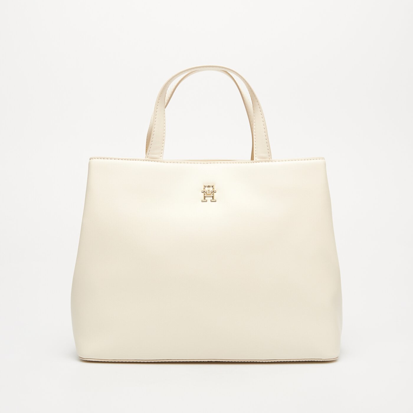 Damska torebka TOMMY HILFIGER TOREBKA TH SPRING CHIC SATCHEL aw0aw16160aef kolor biały