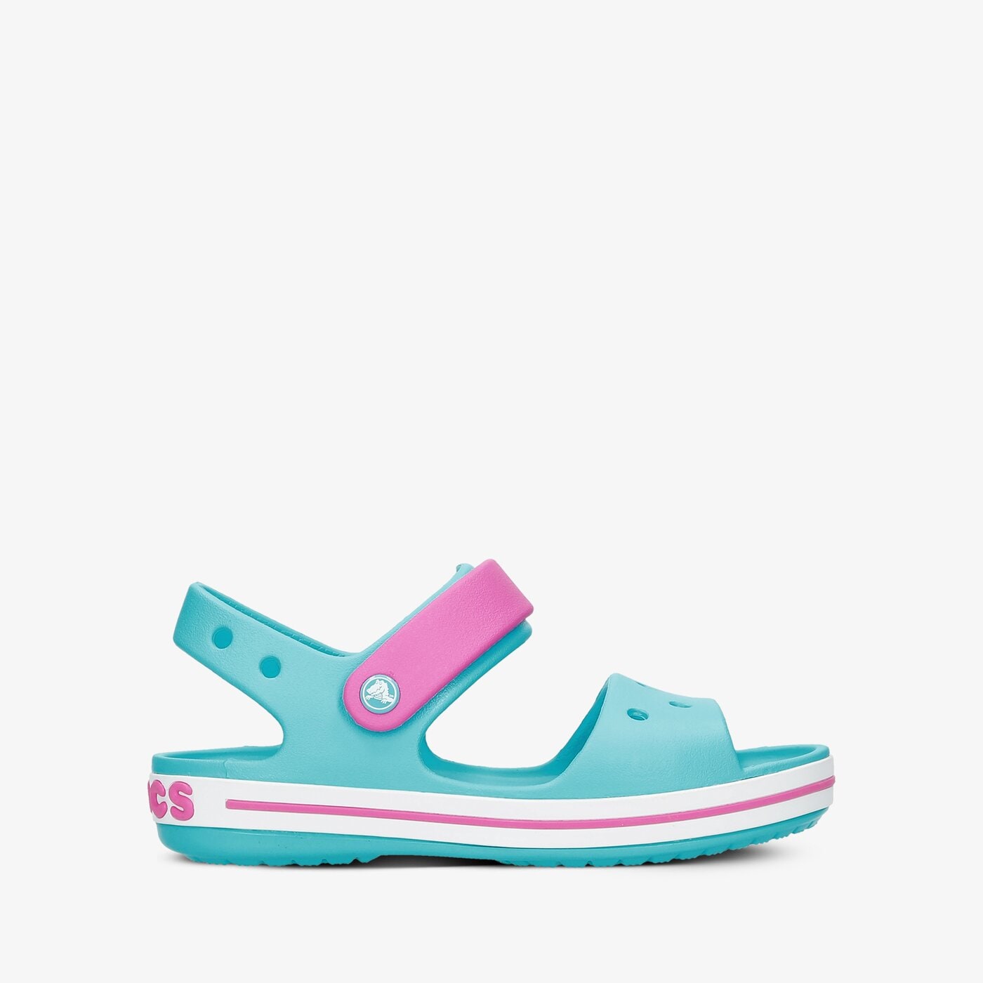 Dziecięce sandały / klapki CROCS CROCBAND SANDAL KIDS 128564slk kolor niebieski