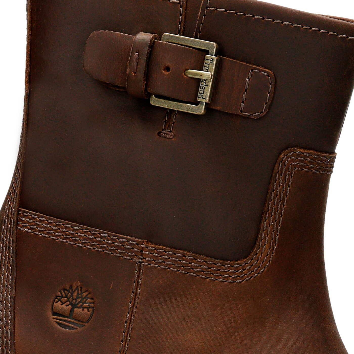 Damskie botki / sztyblety TIMBERLAND MAIN HILL BIKER a1j15 kolor brązowy