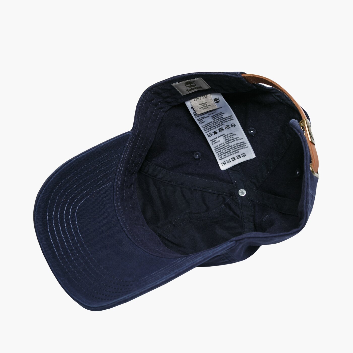 Damska czapka z daszkiem TIMBERLAND CZAPKA COTTON CANVAS tb0a1e9i4511 kolor granatowy