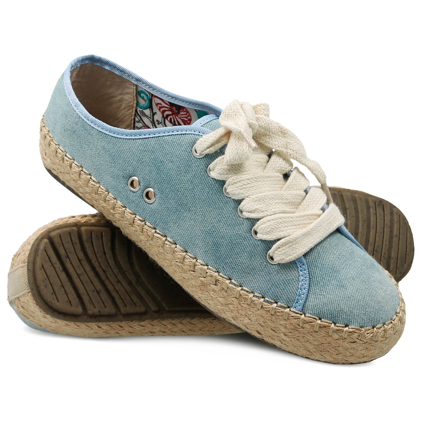 Damskie półbuty EMU AGONIS LIGHT DENIM DISTRESS w11411lightdenimdis kolor niebieski