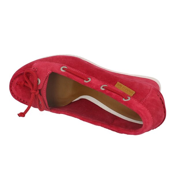 Damskie mokasyny i półbuty LACOSTE CORBON MID WEDGE 2 727srw1227047 kolor czerwony