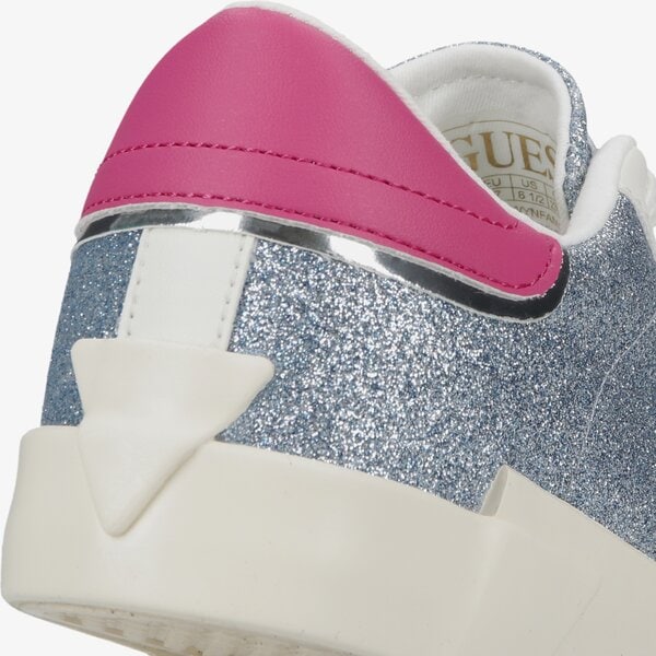 Damskie sneakersy (buty) GUESS WAYNE fl6wynfam12blue kolor srebrny