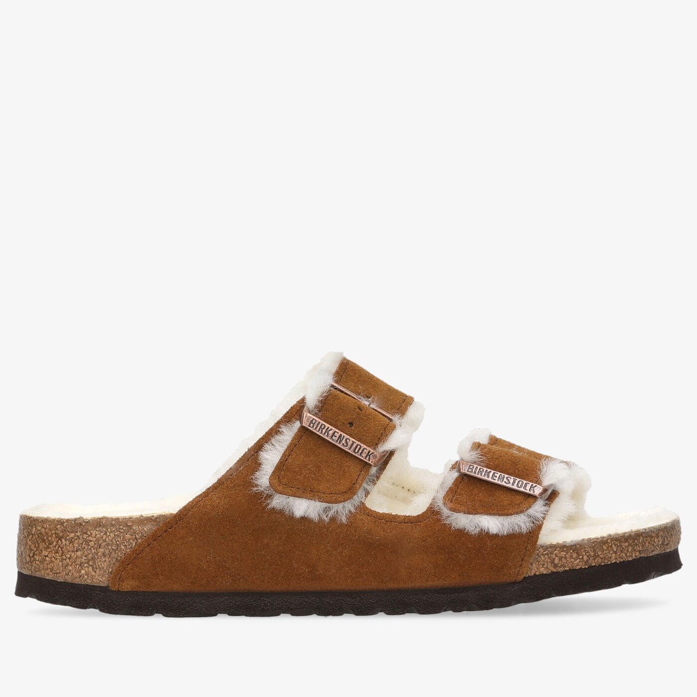 Damskie klapki BIRKENSTOCK ARIZONA FELL 1001135 kolor brązowy