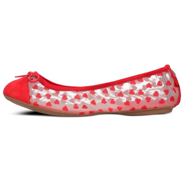 Damskie baleriny (buty) BUTTERFLY TWISTS OLIVIA bt21036168 kolor czerwony