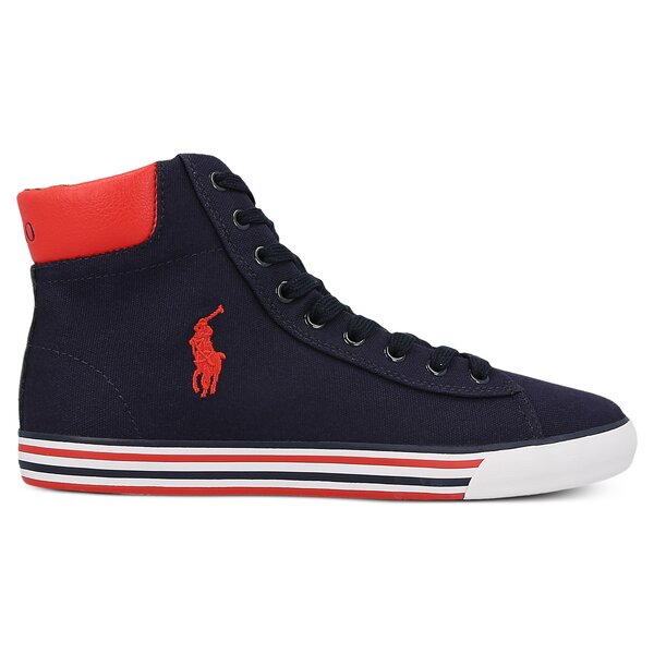 Męskie trampki POLO RL HARVEY MID NE  8161907590gb kolor granatowy