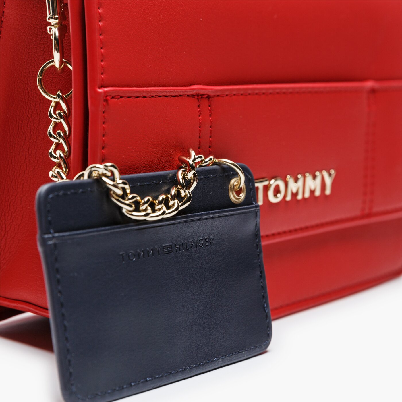 Damska nerka / saszetka TOMMY HILFIGER TOREBKA ITEM STATEMENT CROSSOVER aw0aw073330ky kolor czerwony