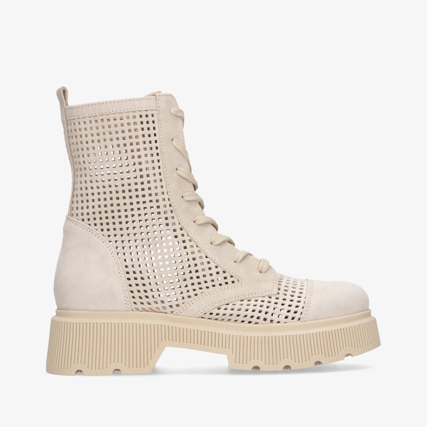 Damskie botki / sztyblety SYMBIOSIS BOOTS KIRA sywc122006 kolor beżowy