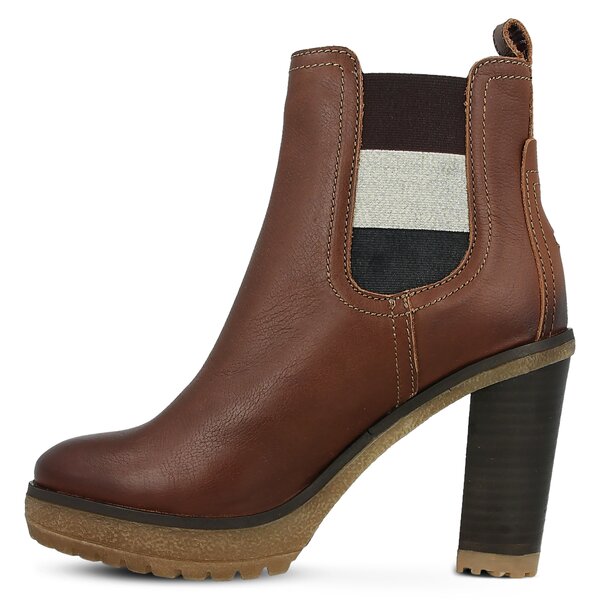 Damskie botki / sztyblety TOMMY HILFIGER CLEO 13A fw0fw01377906 kolor brązowy