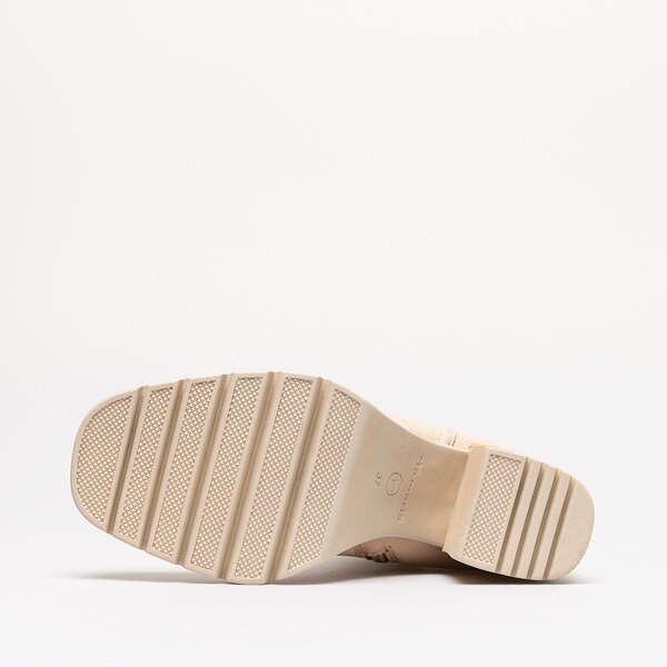 Damskie botki / sztyblety TAMARIS BOOTS 90 IVORY 1-1-25411-29-418 kolor beżowy