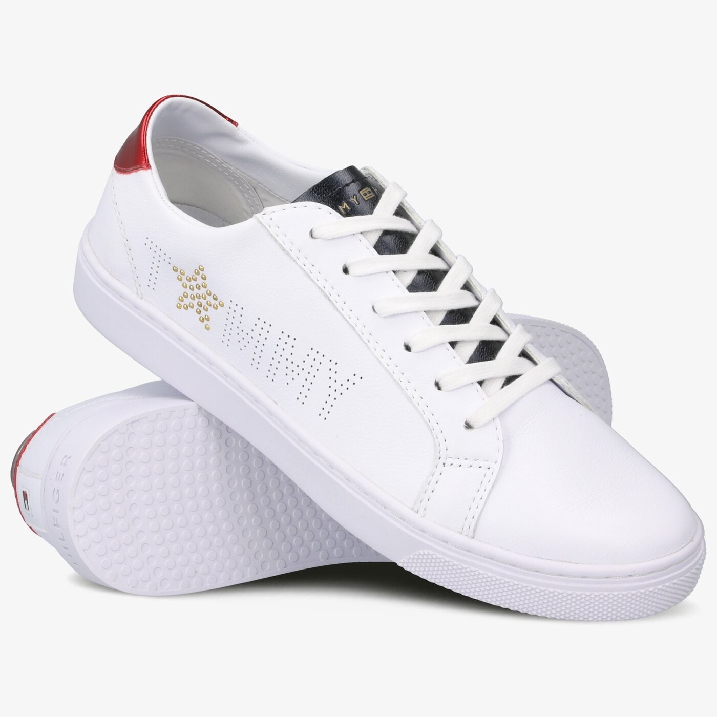 Damskie trampki TOMMY HILFIGER TOMMY STAR METALLIC SNEAKER fw0fw02349020 kolor biały