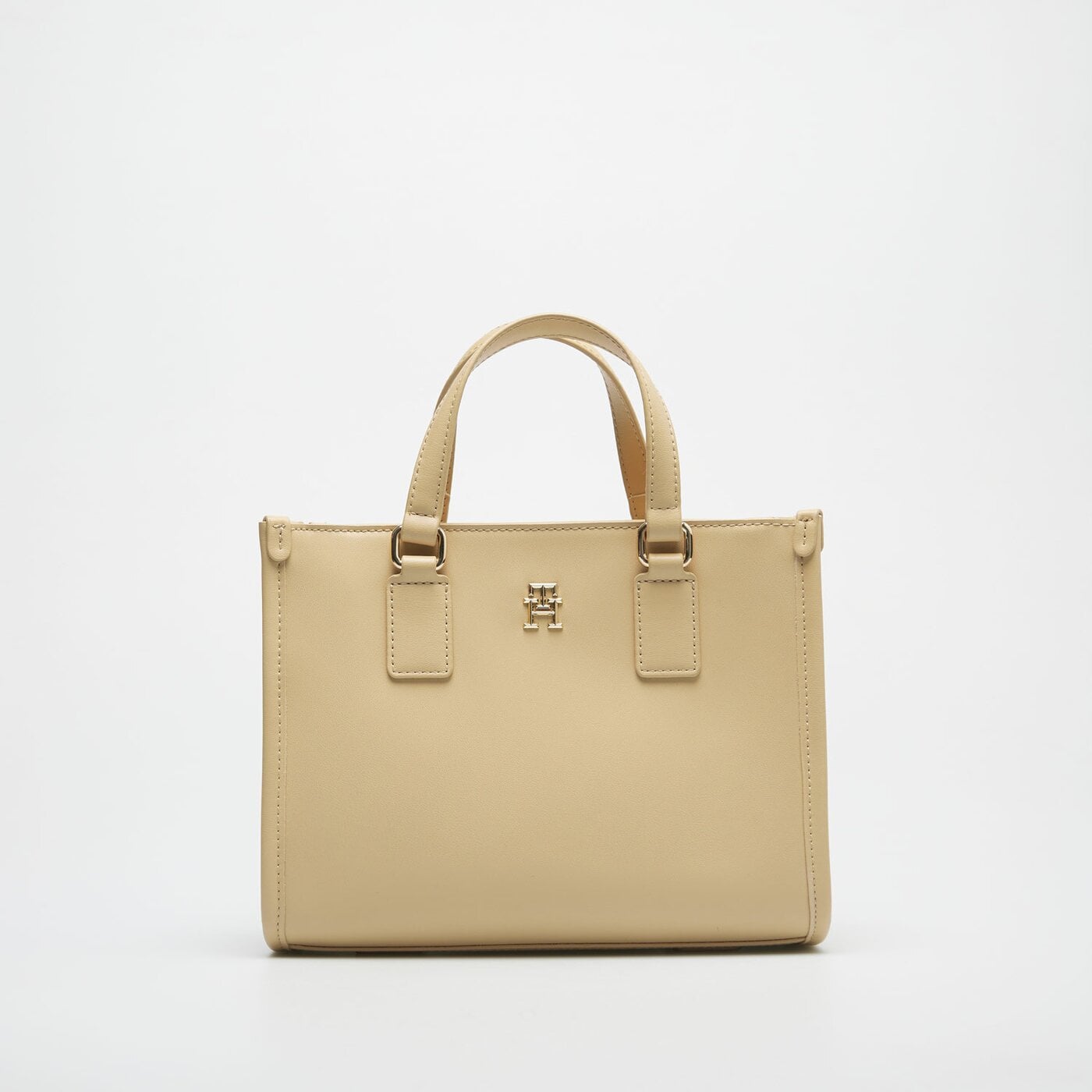 Damska torebka TOMMY HILFIGER TOREBKA TH MONOTYPE MINI TOTE aw0aw15977acr kolor beżowy