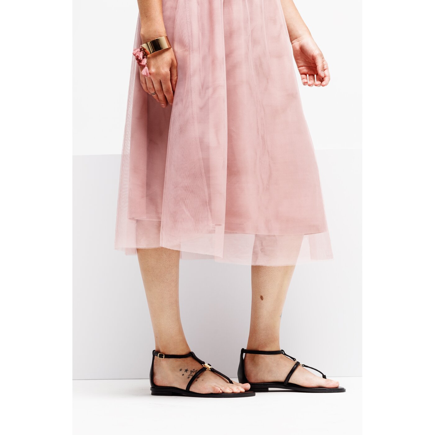 Damskie sandały LAUREN RALPH LAUREN NALAINE SANDALS CASUAL 802740038001 kolor czarny