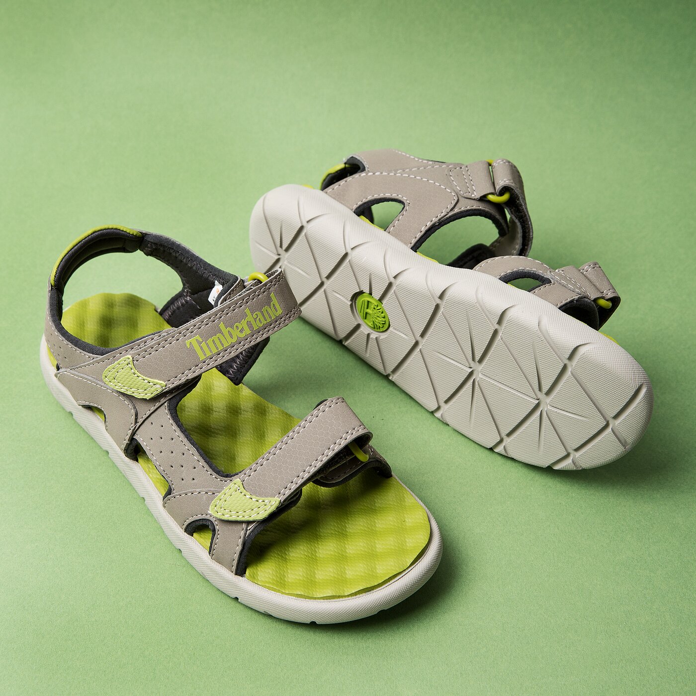 Dziecięce sandały / klapki TIMBERLAND PERKINS ROW 2-STRAP tb0a1nk61101 kolor szary