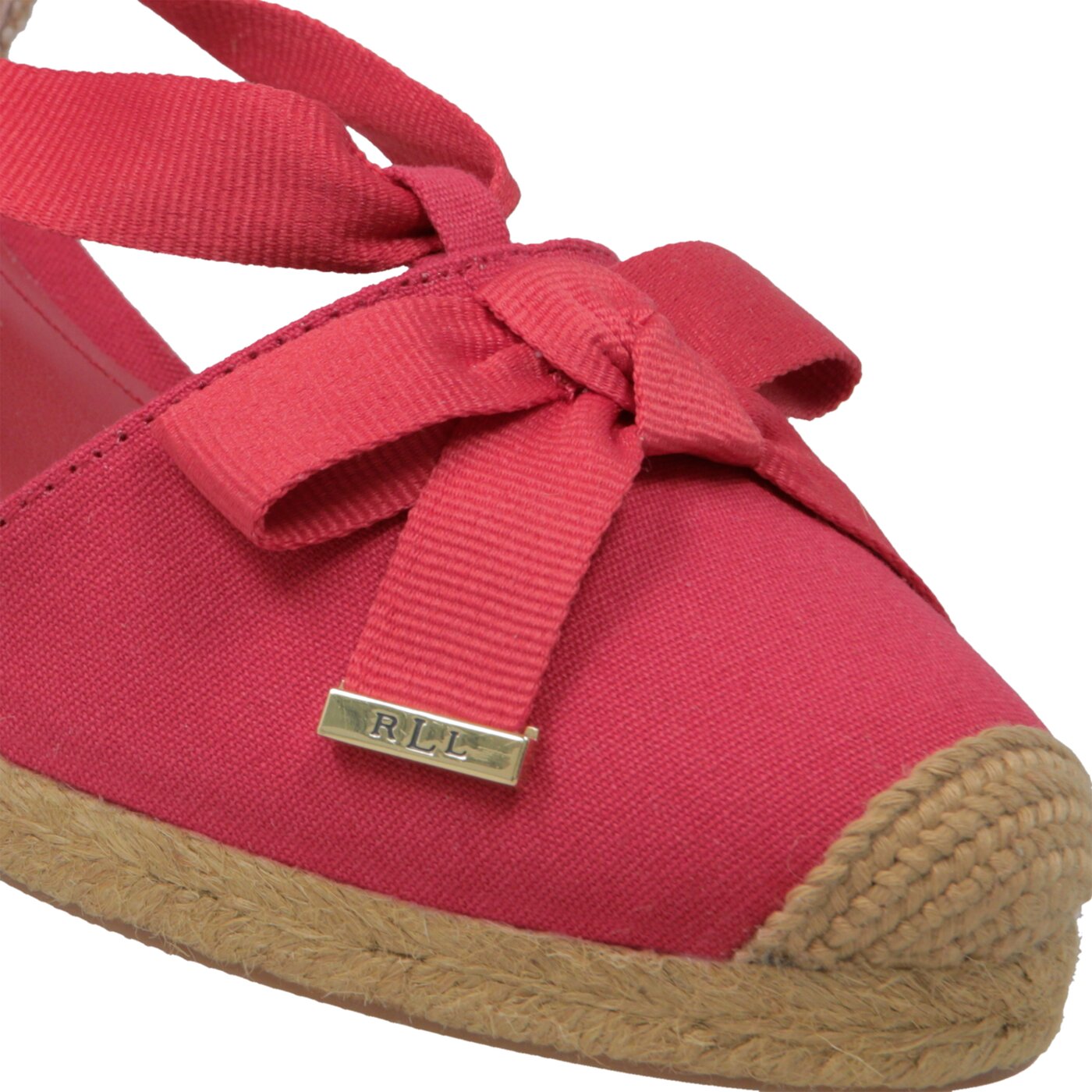 Damskie sandały LAUREN RALPH LAUREN HOLLIE ESPADRILLES CASUAL 802729795005 kolor czerwony