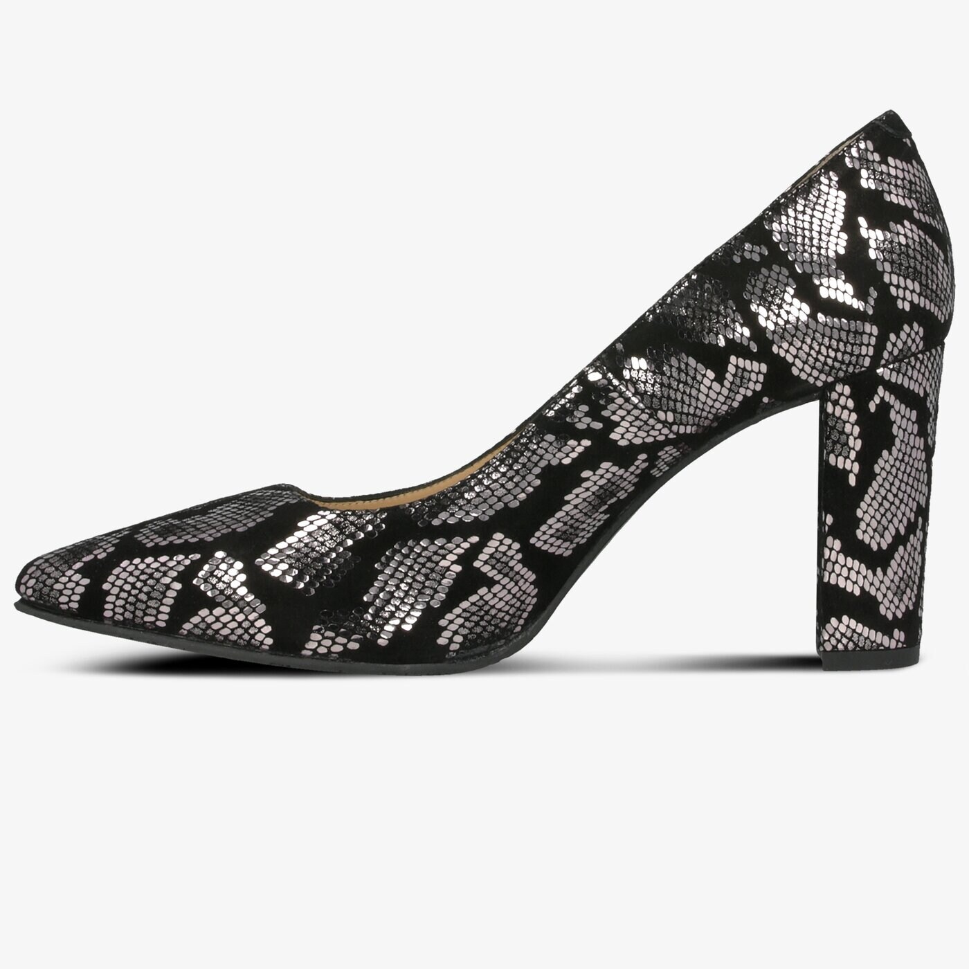 Damskie szpilki / czółenka SYMBIOSIS EVERYDAY  sywc219005 kolor srebrny