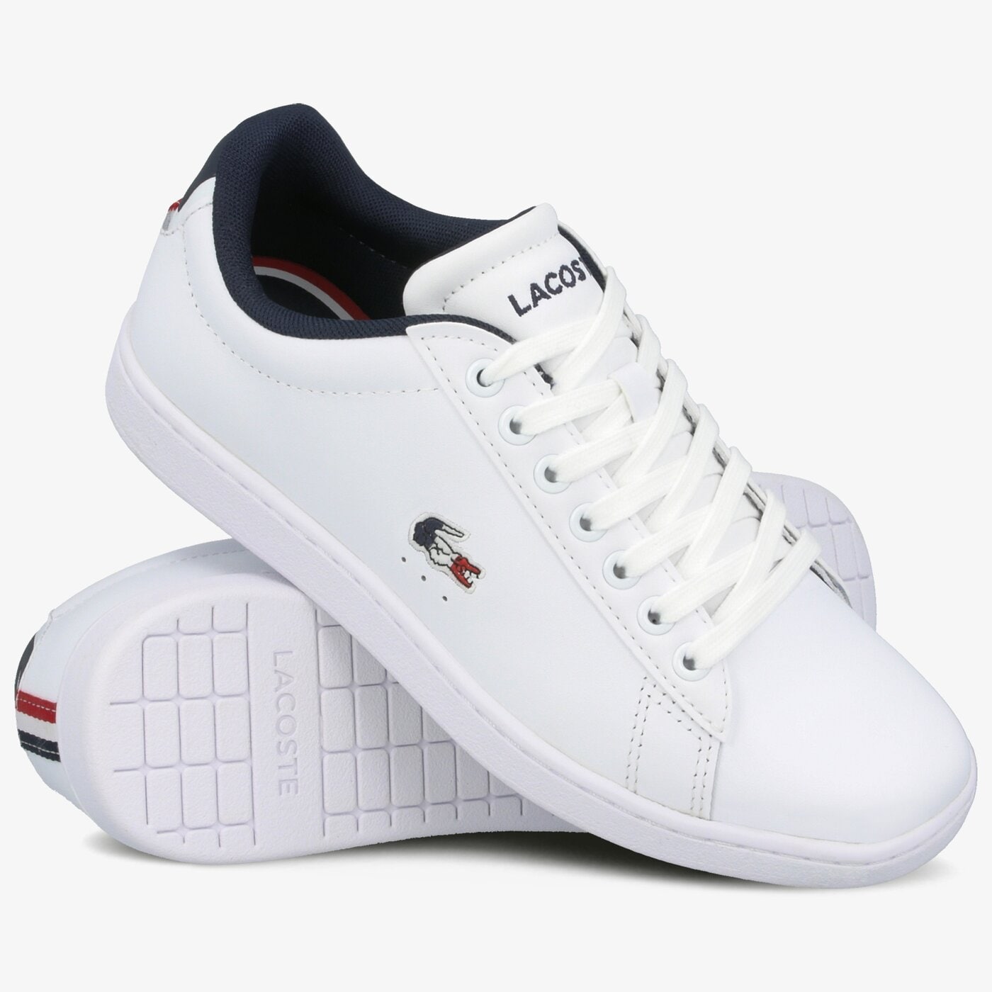 Damskie sneakersy (buty) LACOSTE CARNABY EVO TRI 1 SFA 739sfa0048407 kolor biały