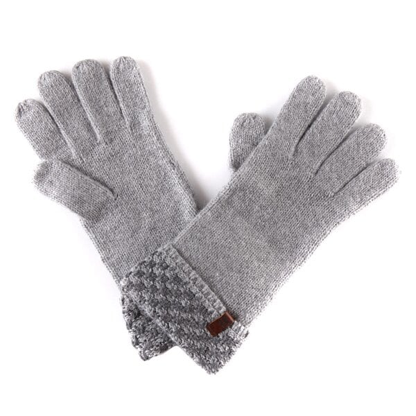 Damski szalik / rękawiczki TIMBERLAND RĘKAWICZKI WMN TEXT STITCH GLV j1074052 kolor szary