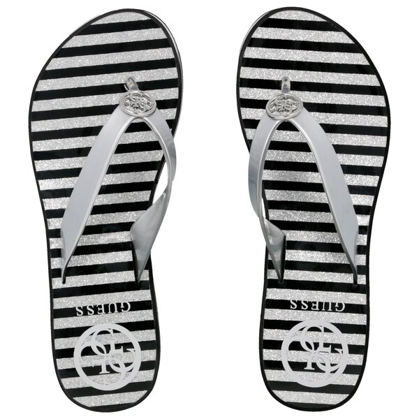 Damskie klapki GUESS ENZY BEACH THONG fl6enzele21silve kolor czarny