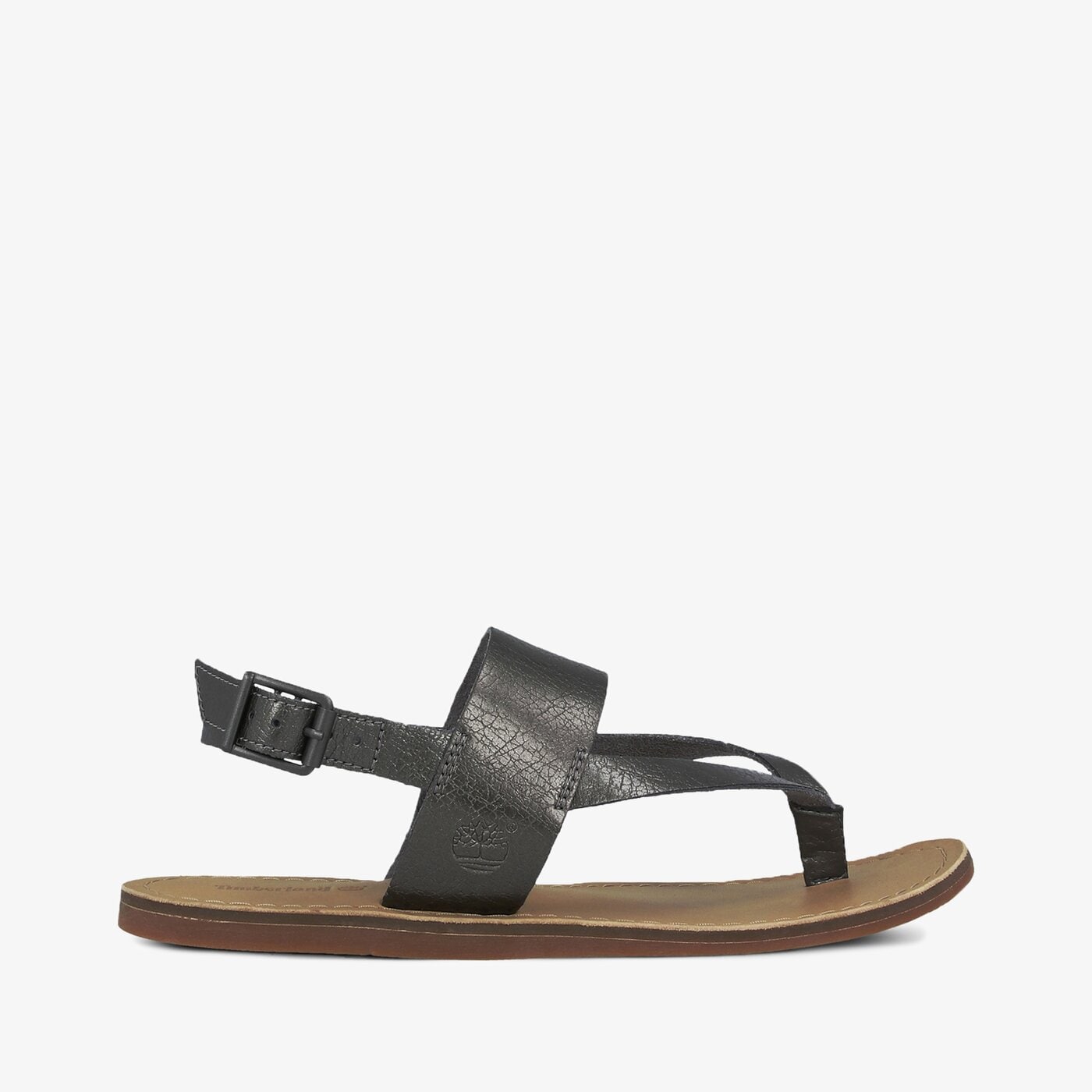 Damskie sandały TIMBERLAND CAROLISTA ANKLE THONG a1gfm kolor srebrny