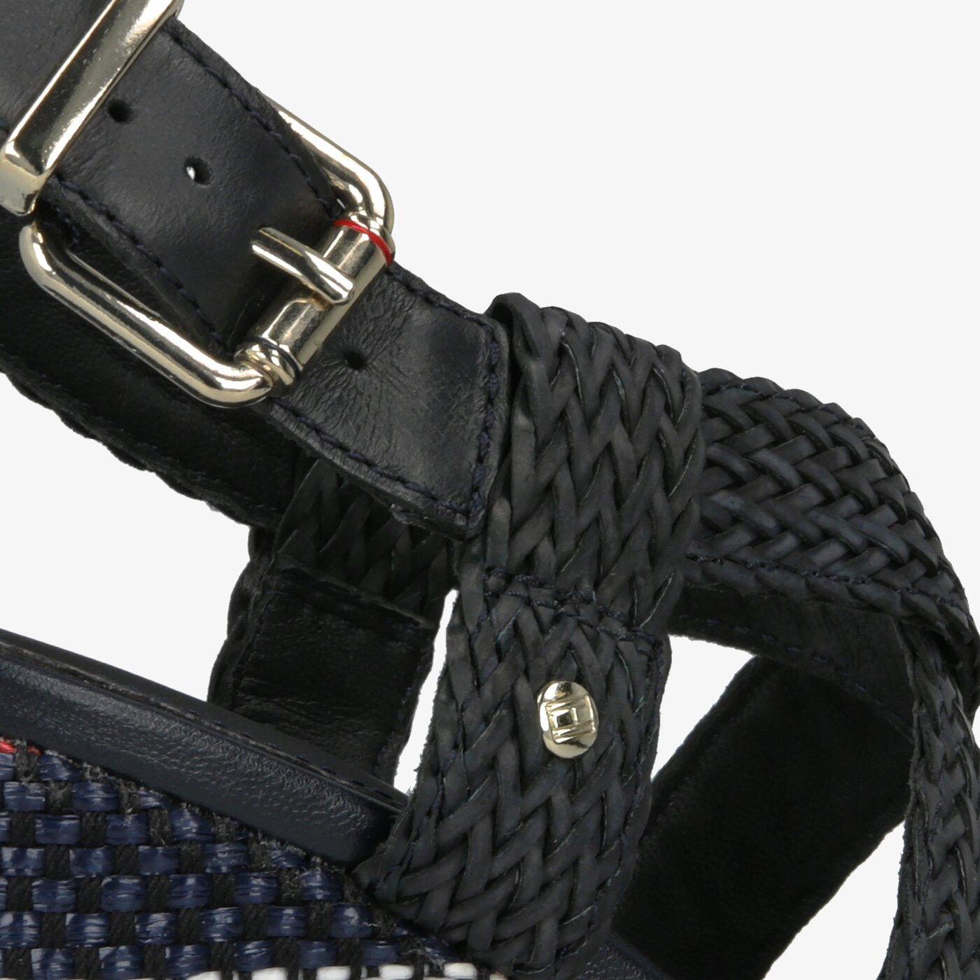 Damskie sandały TOMMY HILFIGER VANCOUVER 9Y TOMMY RAFFIA WEDGE SANDAL fw0fw03942403 kolor multicolor