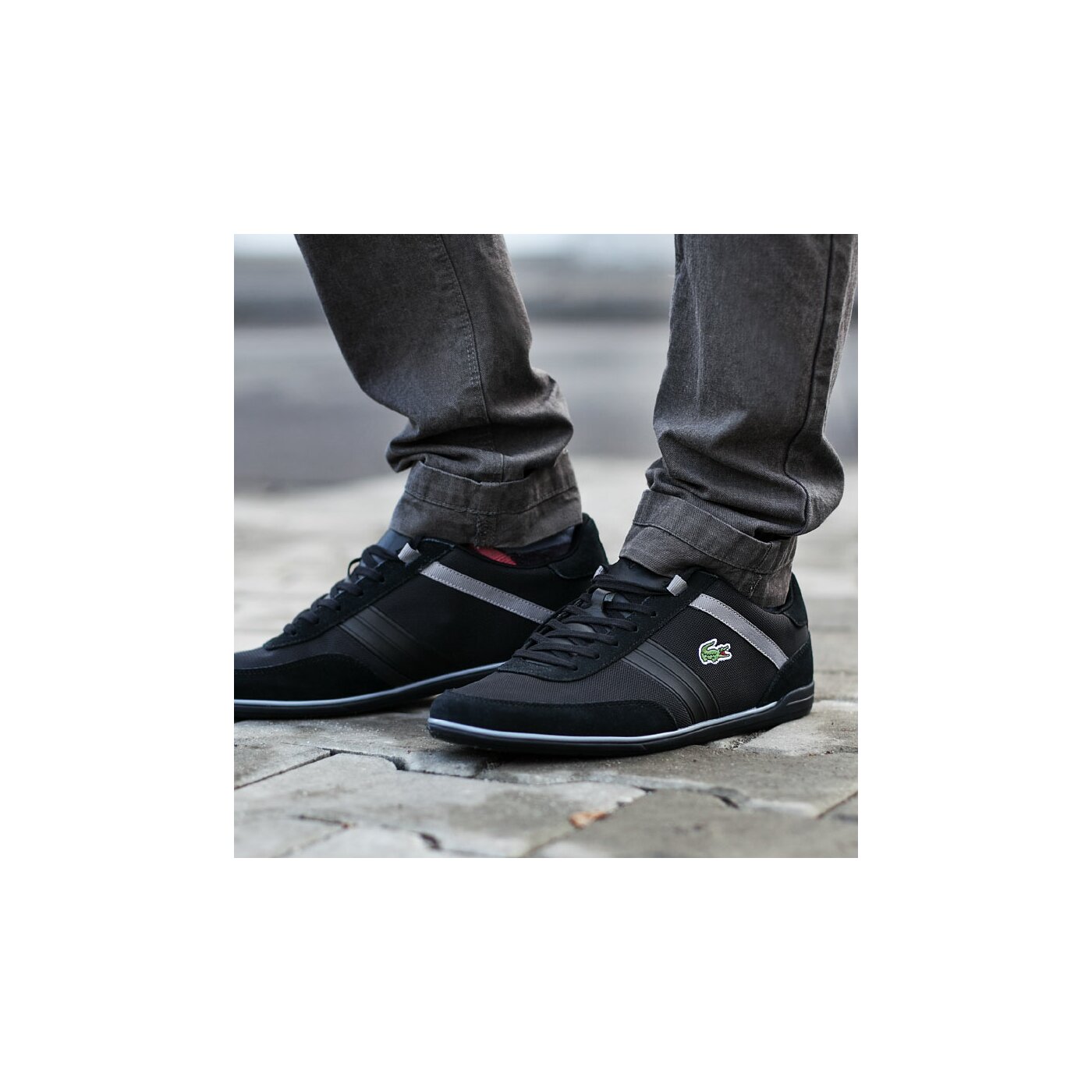 Męskie sneakersy (buty) LACOSTE GIRON 116 2 731spm0020024 kolor czarny