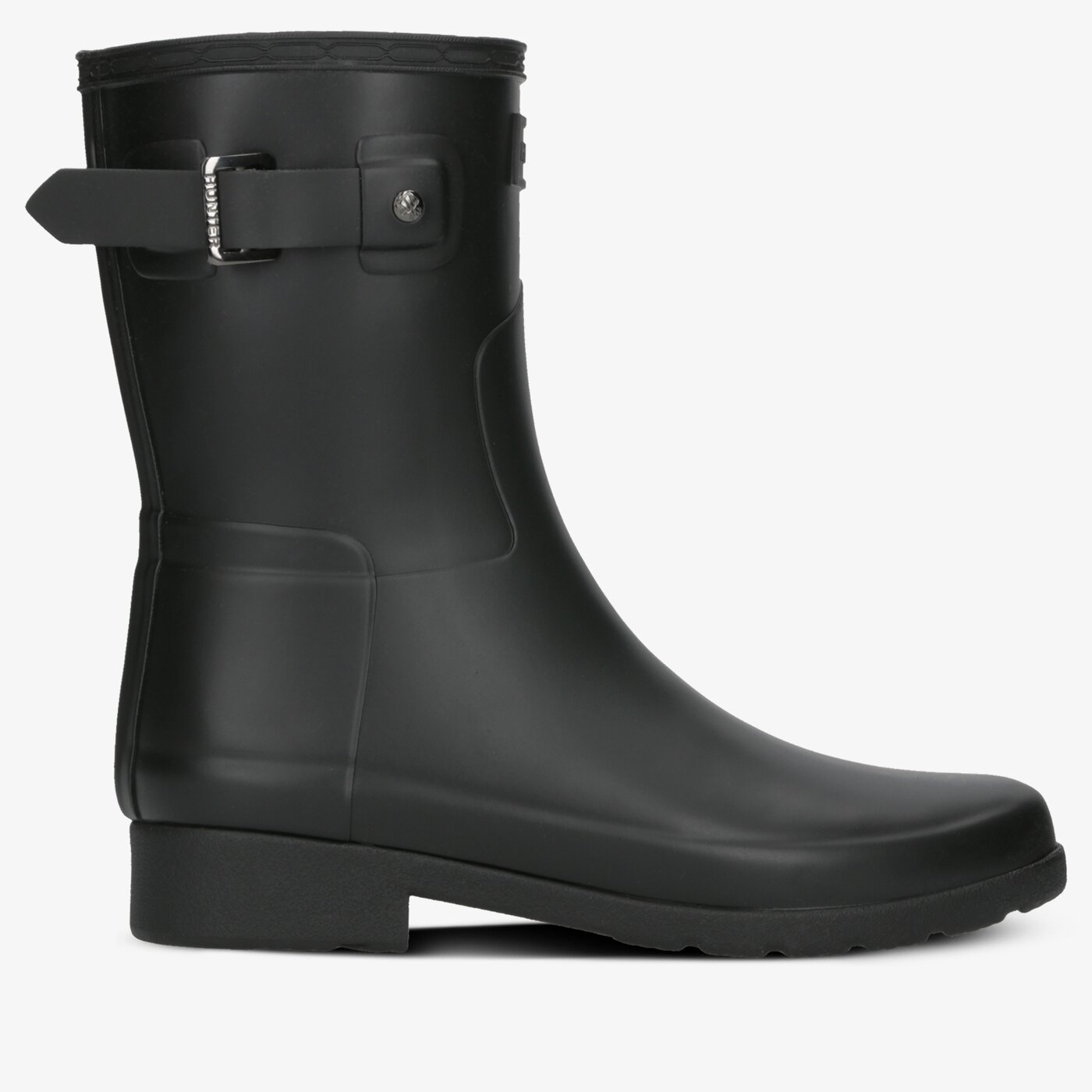 Damskie kalosze (buty gumowe) HUNTER ORIGINAL REFINED SHORT wfs1098rma-blk kolor czarny